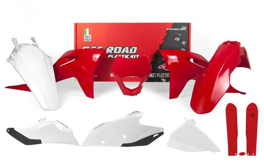 RACETECH Plastic Kit - Red/White Gas Gas EC/EC-F