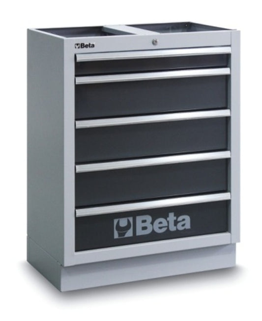 BETA Fixed Module 5 Drawers Grey