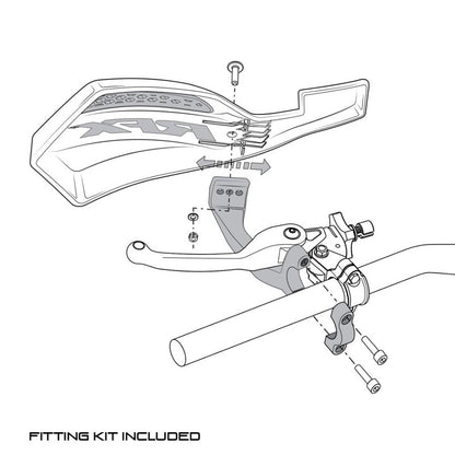 RFX 1 Series Handguard (Blue/White) Including Fitting Kit