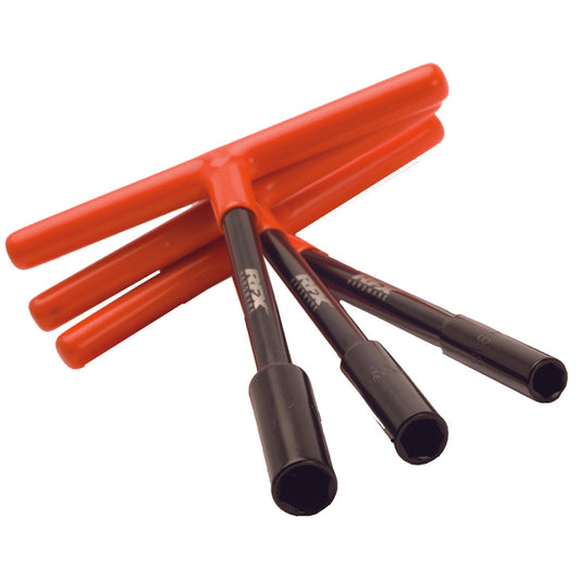 RFX Pro T-Bar Set (Black/Orange) Standard Reach with Rubber Handle 8mm/10mm/12mm