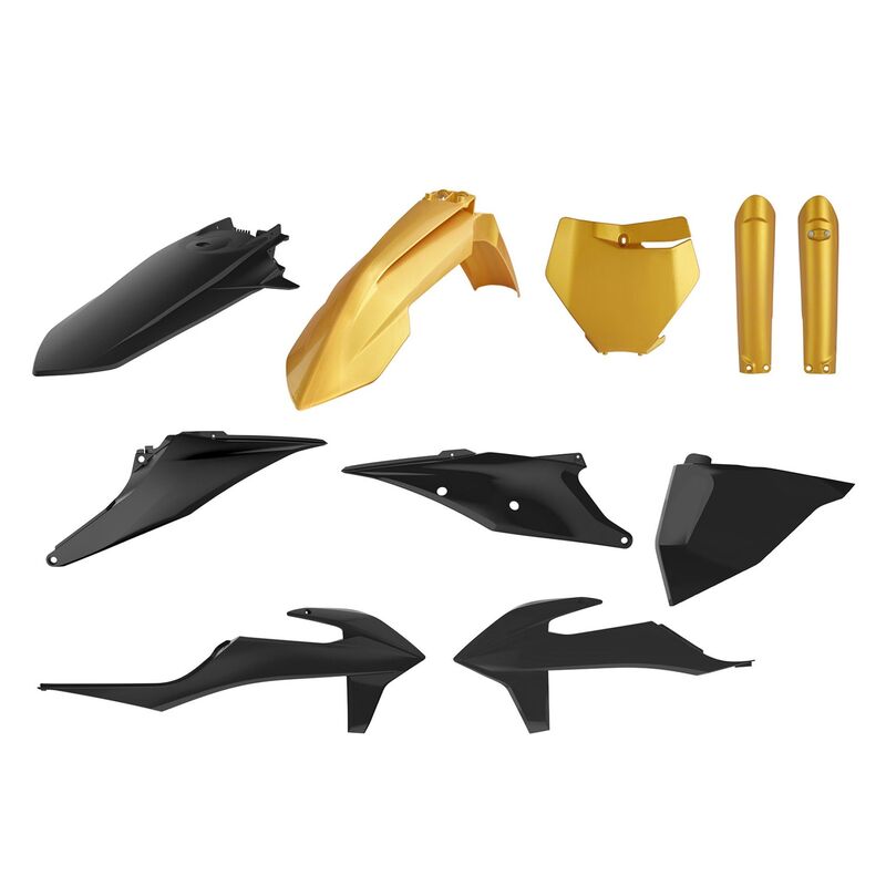 POLISPORT Metal Flow Plastic Kit Gold/Black