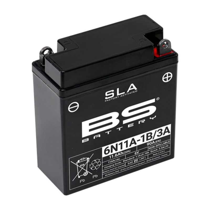 BS BATTERY SLA Maintenance Free Factory Activated - 6N11A-1B/3A