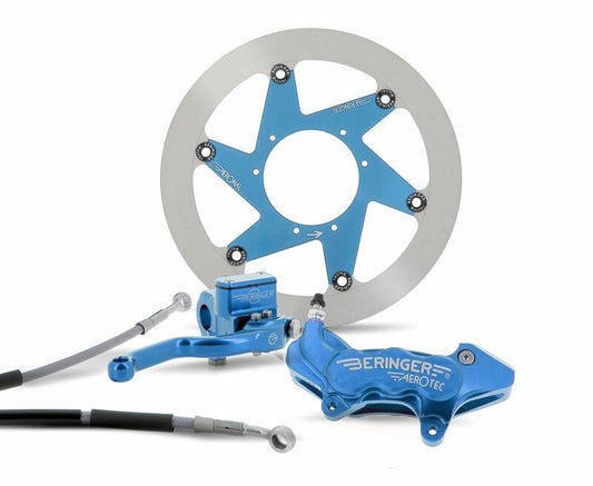 BERINGER Top Race Complete Brake System 16.5'' Wheel Aerotec® Axial Caliper 6 Pistons - Blue 