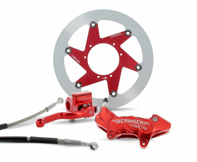 BERINGER Top Race Complete Brake System 16'' Wheel Aerotec® Axial Caliper 6 Pistons - Red 