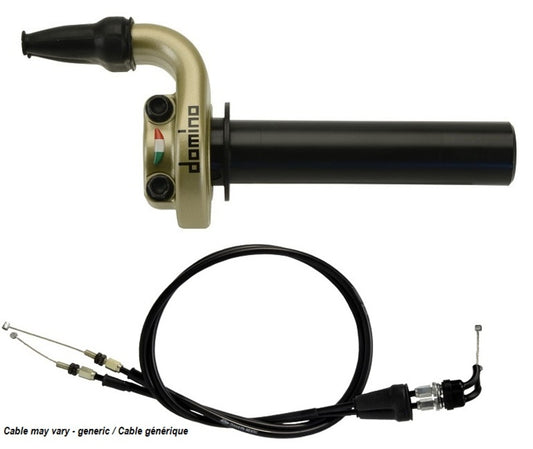 DOMINO KRE Throttle Kit with Cables Gold