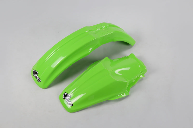 UFO Front/rear fender set OEM color Kawasaki KX85 restylé