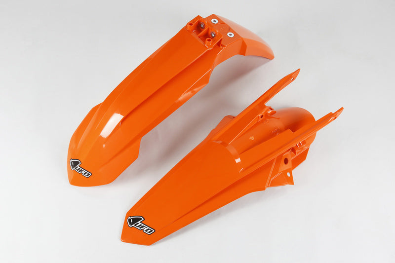 UFO Front &amp; rear fender set OEM color orange KTM 