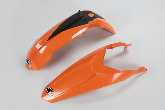 UFO Voor/achterspatbord set OEM kleur KTM SX85