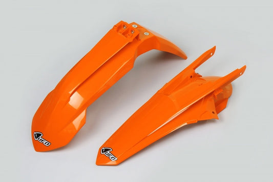 UFO Voor & achterspatbord set OEM kleur oranje KTM