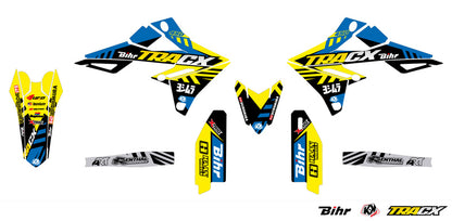 UFO Plastic &amp; Graphic kit OEM color Suzuki RM-Z250/450 