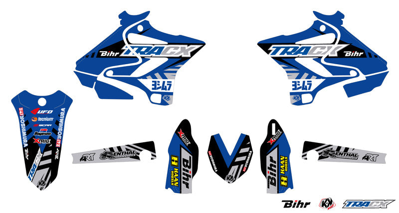 UFO Plastic & Graphic kit OEM kleur Yamaha YZ125/250