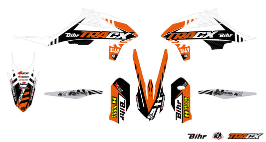 UFO Plastic &amp; Graphic kit OEM color KTM SX/SX-F 