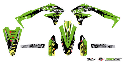 UFO Plastic &amp; Graphic kit OEM color Kawasaki KX450F 