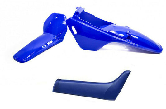 ART plastic set original color blue with complete saddle blue Yamaha PW80 