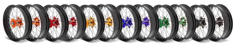 ART SM Complete front and rear wheel 17x3.50/17x4.50 black rim/blue hub Husqvarna