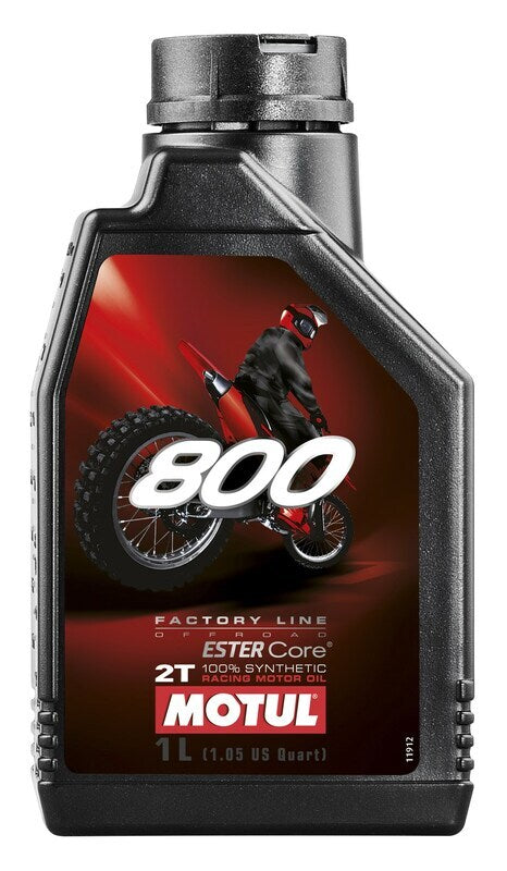 MOTUL 800 Factory Line Off-Road Racing 2T Motor Oil - 1L x12