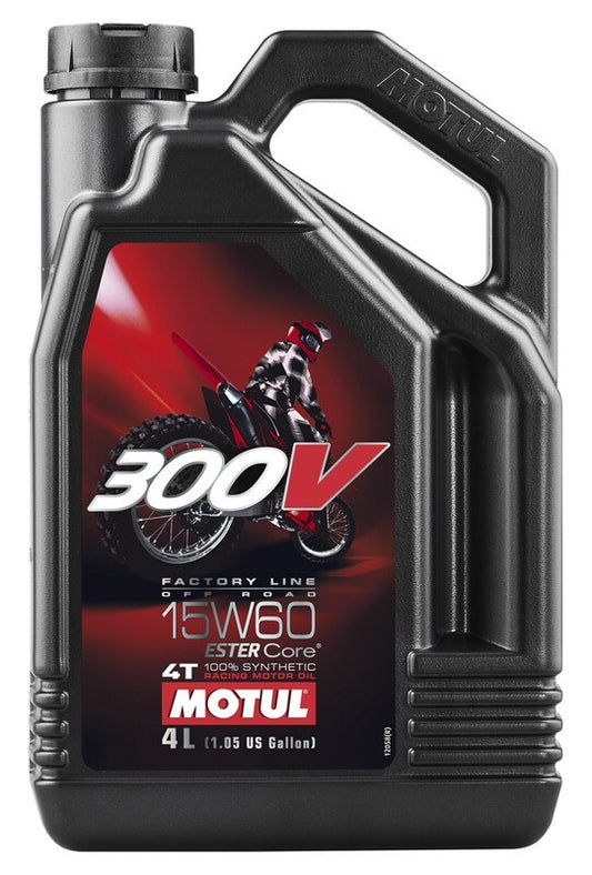 MOTUL 300V Factory Line Off Road Racing 4T motorolie - 15W60 4L x4