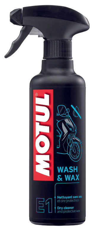 MOTUL E1 Wash & Wax Dry Cleaner - 400ml Spray x12