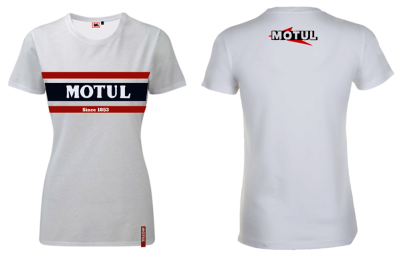 MOTUL Striped T-Shirt for men - Women White