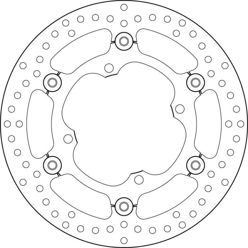 BREMBO Series Oro round floating brake disc