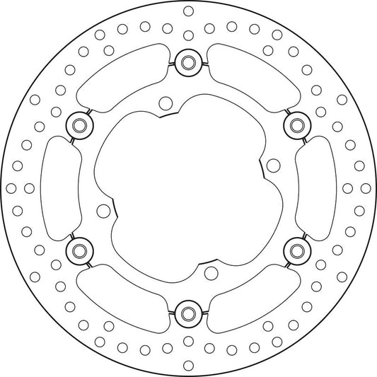 BREMBO Series Oro round floating brake disc