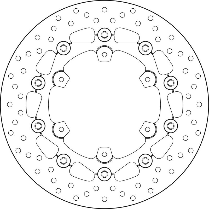 BREMBO Serie Oro ronde zwevende remschijven - set