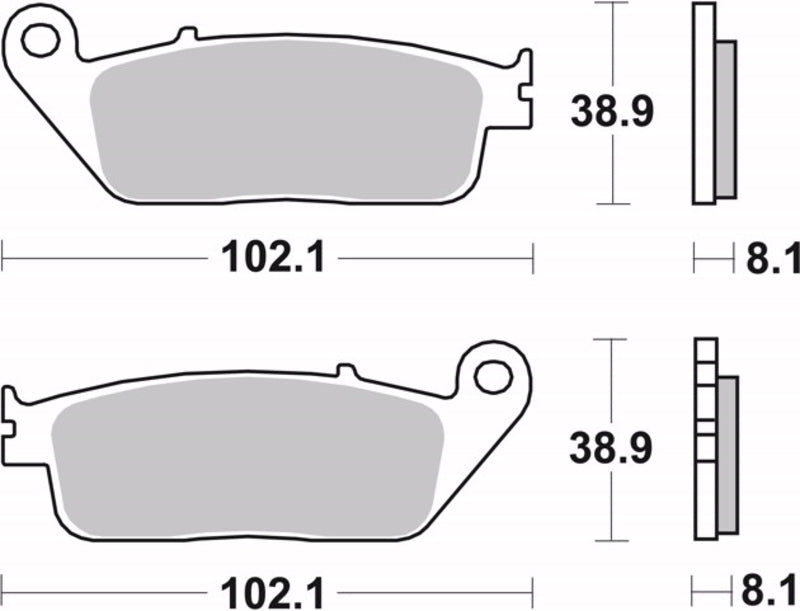 BREMBO Street Brake Pads - 07HO30SA Sintered metal 