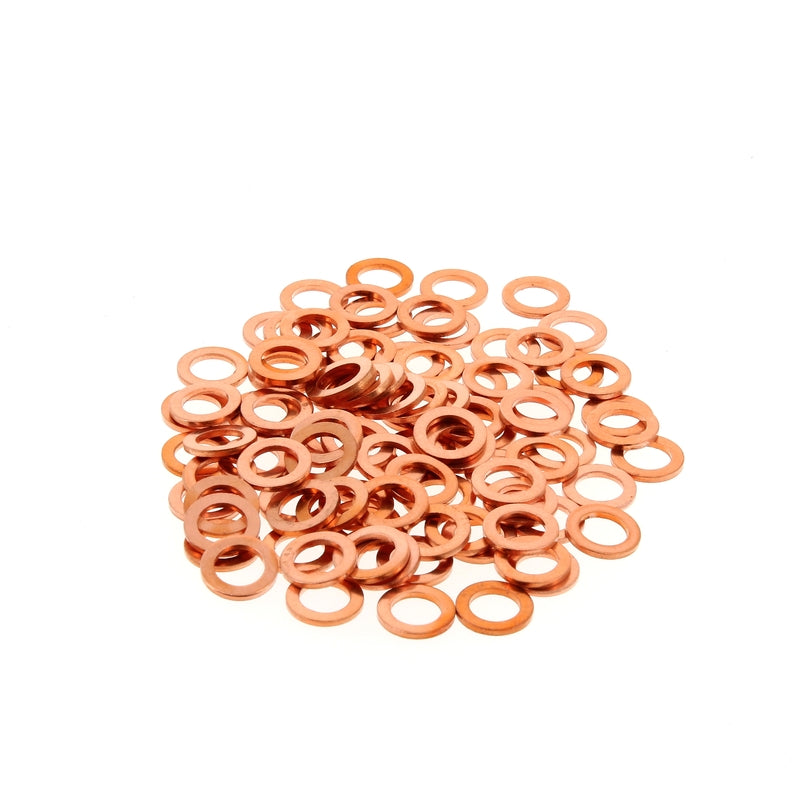 COPPER RINGS 6X10X1,0 PACK OF 100 PIECES