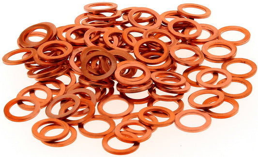 COPPER RINGS 8X12X1,0 PACK OF 100 PIECES