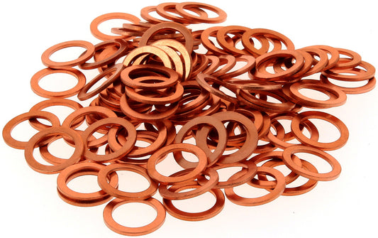 COPPER RINGS 14X20X1.5 PACK OF 100 PIECES