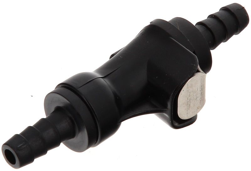 QUICK CONNECTOR 6MM SINGLE LOCK BLACK