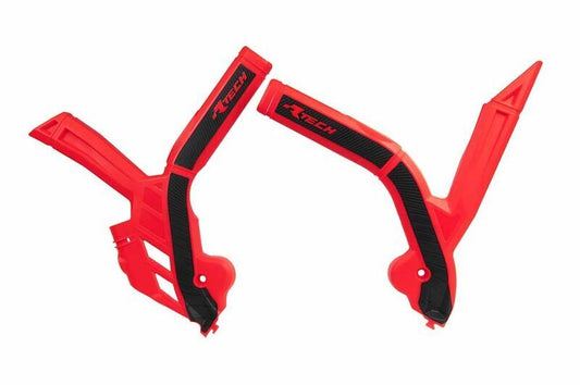 RACETECH Bi-material Frame Guard Red/Black 