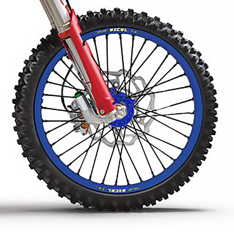 HAAN WHEELS Voorvelg 17x3,50x36T Zwart/Blauw voor HW Naaf