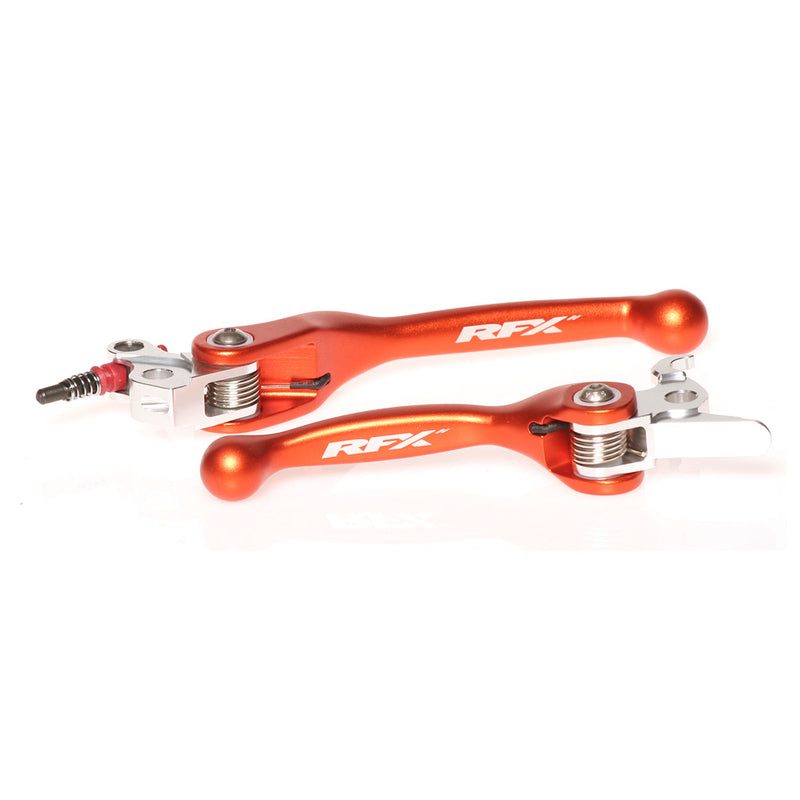 RFX Race Forged Flexible Lever Set (Orange) - KTM Various Brembo Brake / Magura Clutch