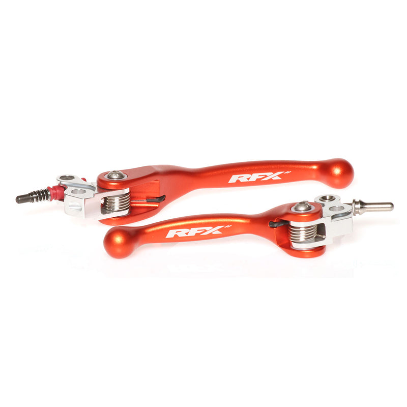 RFX Race Forged Flexible Lever Set (Orange) - KTM SX 65