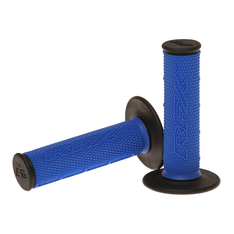 RFX Pro Series Dual Compound Grips Black Ends (Blue/Black) Pair