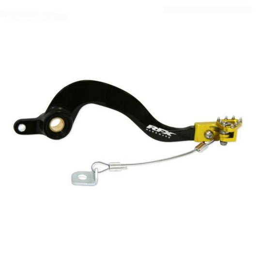 RFX Pro ST Rear Brake Lever (Black/Yellow) - Suzuki RMZ250/450