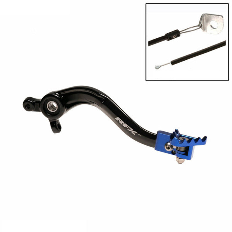 RFX Pro FT Rear Brake Lever (Black/Blue) - Husqvarna TC85