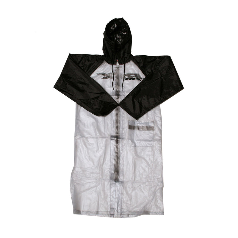 RFX Race Rain Coat Long (Clear/Black) Size Adult 2XLarge