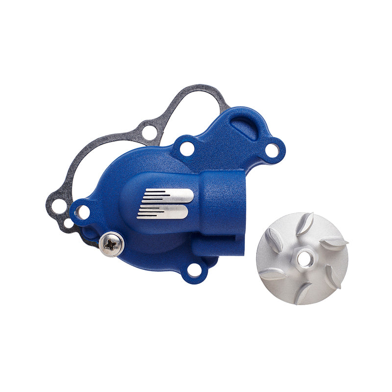 BOYESEN SuperCooler Water Pump Cover + Impeller Kit Blue - Husqvarna TC125/TE150