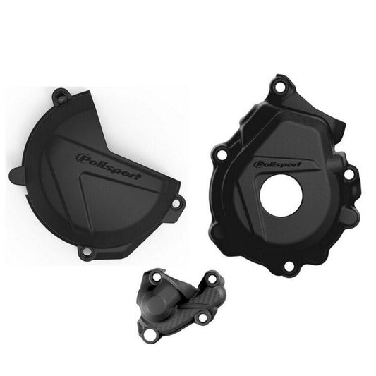 POLISPORT Clutch, Ignition And Water Pump Cover Protection Set - KTM 250 / 350 XC-F / SX-F