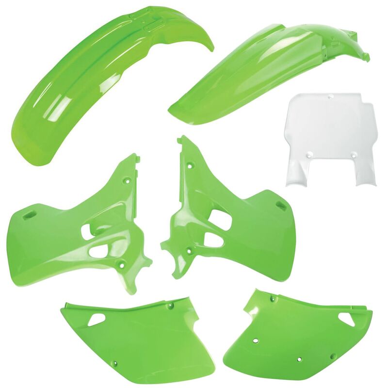 POLISPORT Plastic Kit OEM Color  - Kawasaki KX 125/250