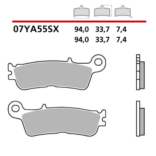 BREMBO Off-Road Sintered Metal Brake Pads - 07YA55SX