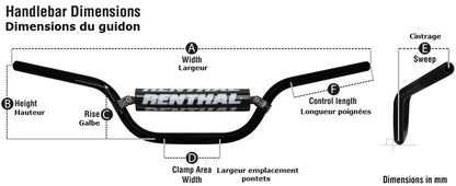 RENTHAL Twinwall 996 Villopoto/Stewart Handlebar