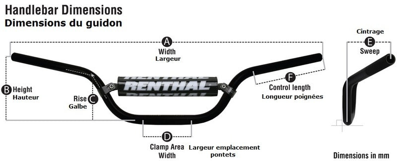 RENTHAL MX/Enduro 7/8" 966 Handlebar