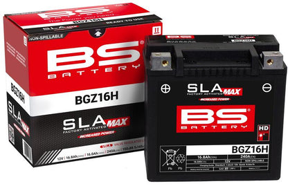 BS BATTERY SLA Max Fabrieks geactiveerde  onderhoudsvrije batterij - BGZ16H