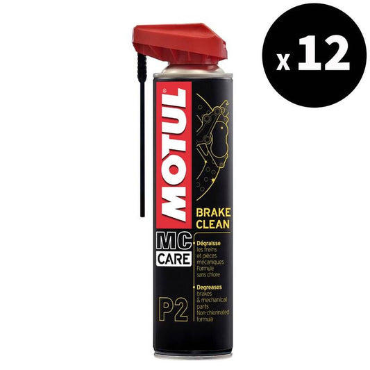 MOTUL MC Care P2 Brake Clean Remreiniger - Spray 400 ml x 12