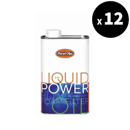 TWIN AIR Bio Liquid Power Foam Luchtfilterolie - 1L x12 Kan