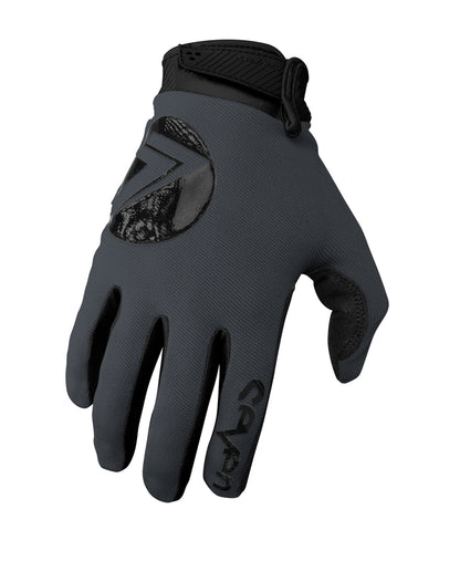 SEVEN Annex 7 DOT Children's size gloves - Charcoal/Black