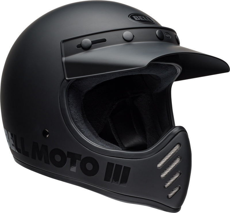 BELL Moto-3 Classic Helmet - Matte/Gloss Blackout